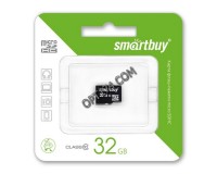 Флэш карта microSDHC 32 GB SmartBuy Class 10 без адаптера