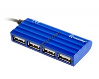 Концентратор USB (HUB) SmartBuy SBHA-6810 4 порта, Blue