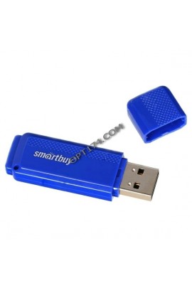 Флэш диск 16 GB USB 2.0 SmartBuy Dock Blue с колпачком
