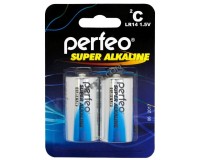 Батарейка Perfeo LR14 BL 2 Super Alkaline NEW (|PF-3640)