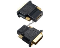 Переходник Perfeo HDMI розетка / DVI-D вилка (A7004)
