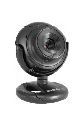 Web Camera Defender C-2525HD 2 МПикс Black с микрофоном, 1600 х 1200, кнопка фото, стеклянная линза (63252)