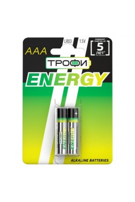 Батарейка Трофи LR3 BL 2 ENERGY Alkaline