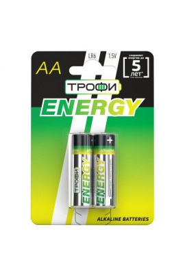 Батарейка Трофи LR6 BL 2 ENERGY Alkaline