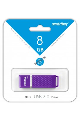 Флэш диск 8 GB USB 2.0 SmartBuy Quartz Violet с колпачком