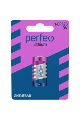 Батарейка. Perfeo CR123A BL 1 Lithium NEW (|PF-4350)
