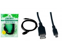 Кабель miniUSB Perfeo длина 1м, на USB A гнездо !!!!!!!!!!, пакет, черный (U4203)