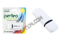Флэш диск 32 GB USB 2.0 Perfeo C02 White с колпачком