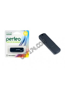 Флэш диск 32 GB USB 2.0 Perfeo C05 Black с колпачком