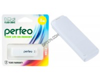 Флэш диск 8 GB USB 2.0 Perfeo C04 White с колпачком