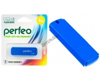 Флэш диск 4 GB USB 2.0 Perfeo C05 Blue с колпачком