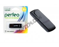 Флэш диск 32 GB USB 2.0 Perfeo C09 Black с колпачком