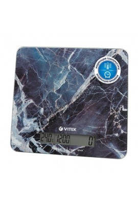 Весы кухонные Vitek VT-8022 электронные, цена деления 1 г. max 5 кг. дисплей 95х19мм, индикатор перегрузки, автоотключение, платформа 20х18.5см, черные