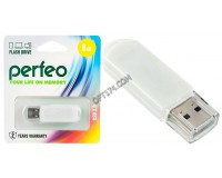 Флэш диск 8 GB USB 2.0 Perfeo C03 White с колпачком