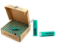 Аккумулятор Videx 18650 2200 mAh Box 1 3, 7V, шляпка, с защитой