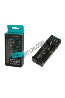 Зарядное устройство Videx VCH-U100 1000 mA AA/AAA/R14/SC/18650/14500/26650 на 1 аккумулятор, коробка