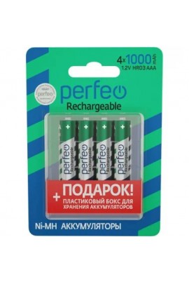 Аккумулятор Perfeo R3 1000 mAh BL 4+ box 1.2 V NEW (PF-5036)