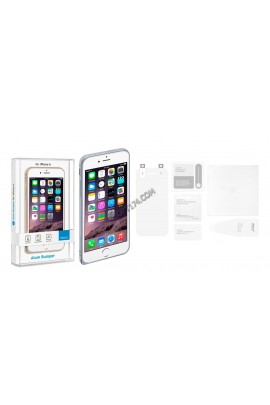 Чехол Deppa 63143 Бампер для Apple iPhone 6/6S сплав алюминия серебро + прозрачная защитная пленка