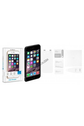 Чехол Deppa 63146 Бампер для Apple iPhone 6/6S Plus сплав алюминия черный + прозрачная защитная пленка