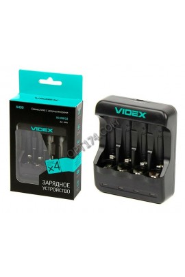 Зарядное устройство Videx VCH-N400 300 mA AA/AAA на 4 аккумулятора, коробка