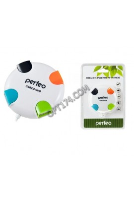 Концентратор USB (HUB) Perfeo PF-4284/PF-VI-H020 4 порта, White