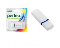 Флэш диск 8 GB USB 2.0 Perfeo C09 White с колпачком