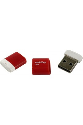 Флэш диск 16 GB USB 2.0 SmartBuy Lara Red с колпачком