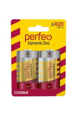 Батарейка Perfeo R20 BL 2 Dynamic Zinc NEW(|PF-A4022)