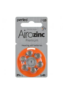Батарейка. Perfeo ZA13 BL 6 Airozinc Premium (для слуховых аппаратов) (|PF-A4277)