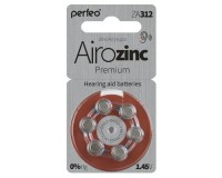 Батарейка. Perfeo ZA312 BL 6 Airozinc Premium (для слуховых аппаратов)