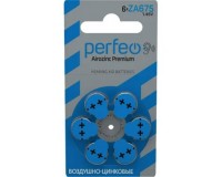 Батарейка. Perfeo ZA675 BL 6 Airozinc Premium (для слуховых аппаратов) NEW (|PF-A4279)