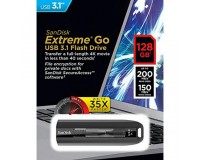 Флэш диск 128 GB USB 3.1 SanDisk CZ800 Extreme GO черный R/W up to 200/150MB/s, выдвижной