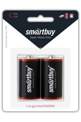 Батарейка SmartBuy R14 BL 2 (SBBZ-C02B)