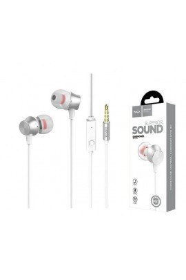 Наушники с микрофоном HOCO M51 Proper sound внутриканальные, кабель 1, 2м, м, , , коробка, , белый