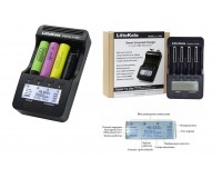 Зарядное устройство LiitoKala Lii-500 1000 mA Ni-MH/Cd: АА/ААА/А/SC; Li-ion: 10440/14500/16340/16650/17355/17500/17670/18350/18500/18650/22650/26650 1.48-5 V Ni-MH/Cd; 3.7V Li-ion на 4 аккумулятора, индикатор заряда, питание: 12V/2A USB, коробка
