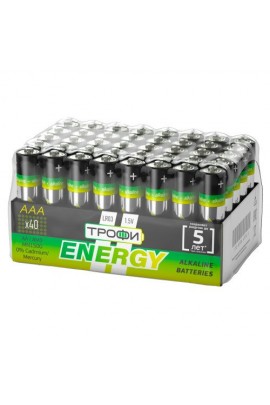 Батарейка Трофи LR3 bulk 40 ENERGY Alkaline
