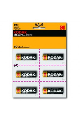 Батарейка Kodak LR6 BL 6x2 XTRALIFE perforated