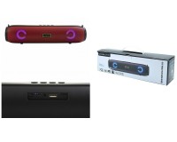 Акустическая система mini MP3 Орбита OT-SPB85 (OT-BS03) 10Вт Bluetooth, MP3, FM, microSD, USB, microUSB, AUX 3.5mm, MIC-6.3мм, съемный аккумулятор 18650 / 1500mA - в комплекте, встроенный микрофон, размер 32х7х8 см, красная