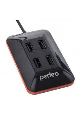 Концентратор USB (HUB) Perfeo PF-4527/PF-VI-H028 4 порта, с магнитным креплением, Black, блистер