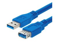 Кабель USB A штекер - USB A гнездо Perfeo длина 1, 8м, USB 3.0 синий пакет (U4603)