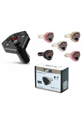 FM трансмиттер TDS TS-CAF05 12/24В, USB/microSD/AUX, автомобильный, Bluetooth 5, 0, USB зарядка 3100 mA, коробка, цветной