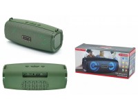 Акустическая система mini MP3 Орбита OT-SPB104 6Вт Bluetooth, MP3, FM, microSD, USB, microUSB, AUX 3.5mm, встроенный аккумулятор 3.7V/1200mA, размер: 19 х 7.5 х 8 см, зеленый