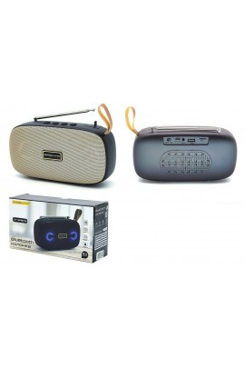 Акустическая система mini MP3 Орбита OT-SPB103 10Вт Bluetooth, MP3, FM, microSD, USB, microUSB, AUX 3.5mm, встроенный аккумулятор 3.7V/1200mA, микрофон, размер 17, 6 х 10 х 5 см, золото