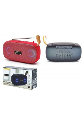 Акустическая система mini MP3 Орбита OT-SPB103 10Вт Bluetooth, MP3, FM, microSD, USB, microUSB, AUX 3.5mm, встроенный аккумулятор 3.7V/1200mA, микрофон, размер 17, 6 х 10 х 5 см, красный