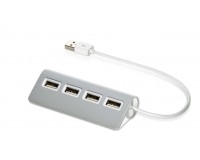 Концентратор USB (HUB) Perfeo PF-A4886/PF-HYD-6096 4 порта, Silver