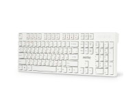 Клавиатура SmartBuy SBK-238U-W USB White 104 клавиши+12 дополнительных клавиш мультимедийная русская раскладка - красная