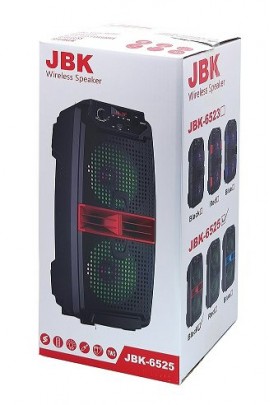 Акустическая система mini MP3 Орбита JBK-6525 10Вт размер 43 * 19 * 17 см Bluetooth, MP3, FM, microSD, USB, microUSB, AUX 3.5mm, аккумулятор 3.7V/1500mA красный