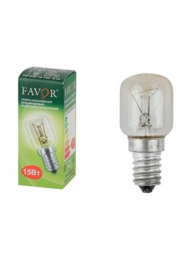 Лампа FAVOR РН 230-15 Т25 Е14 15Вт E14 для холодильников