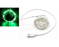 Гирлянда Огонек OG-LDL08 светодиодная зеленая 5 м. Питание: USB