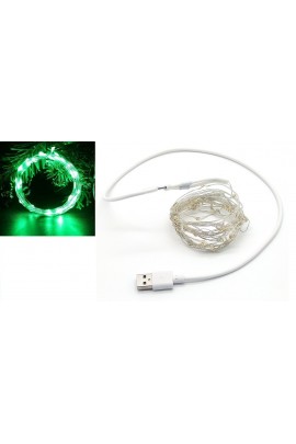Гирлянда Огонек OG-LDL08 светодиодная зеленая 5 м. Питание: USB